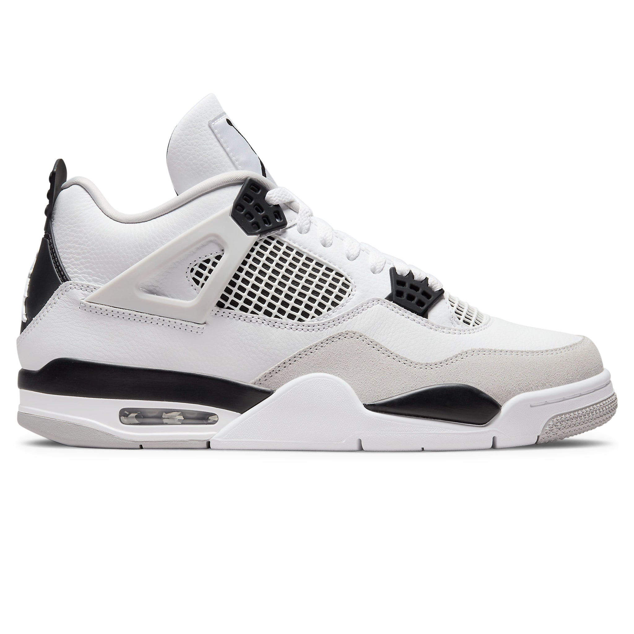 side view of Air Jordan 4 Retro Military Black DH6927-111